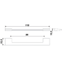Мебельная ручка RS185CP.4/96 