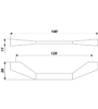 Мебельная ручка RS186SN.4/128 