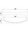 Мебельная ручка RS187CP.4/160 