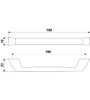 Мебельная ручка RS188CP.4/160 