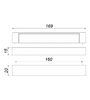 Мебельная ручка RS222CP.4/160 