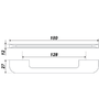 Мебельная ручка RS257SC.4/128 
