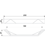 Мебельная ручка RS268CP.4/192 