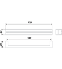 Мебельная ручка RS273CP.3/160 