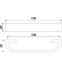 Мебельная ручка RS277CP.5/128 