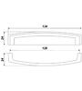 Мебельная ручка RS402EAB.4/128 