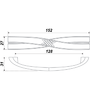 Мебельная ручка RS405BAZ.3/128 