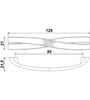 Мебельная ручка RS405BAZ.3/96 