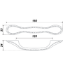 Мебельная ручка RS409EAB.4/128 RS409ЕАВ.4/128
