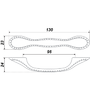 Мебельная ручка RS409BAZ.4/96 