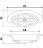 Мебельная ручка RS416EAB.3/64 