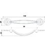 Мебельная ручка RS418BSN.4/96 RS418BSN.4/96 