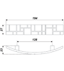 Мебельная ручка RS425BAB.5/128 