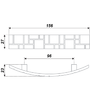 Мебельная ручка RS425BAP.5/96 
