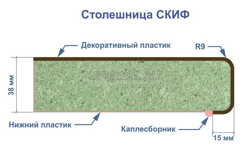 Столешница 46 кастилло темный